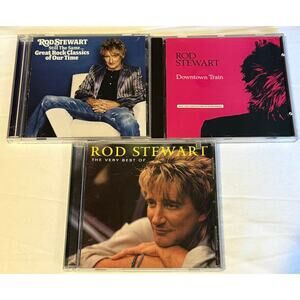 Rod Stewart 3 CD Bundle - The Very Best, Downtown Train & Great Rock Classics